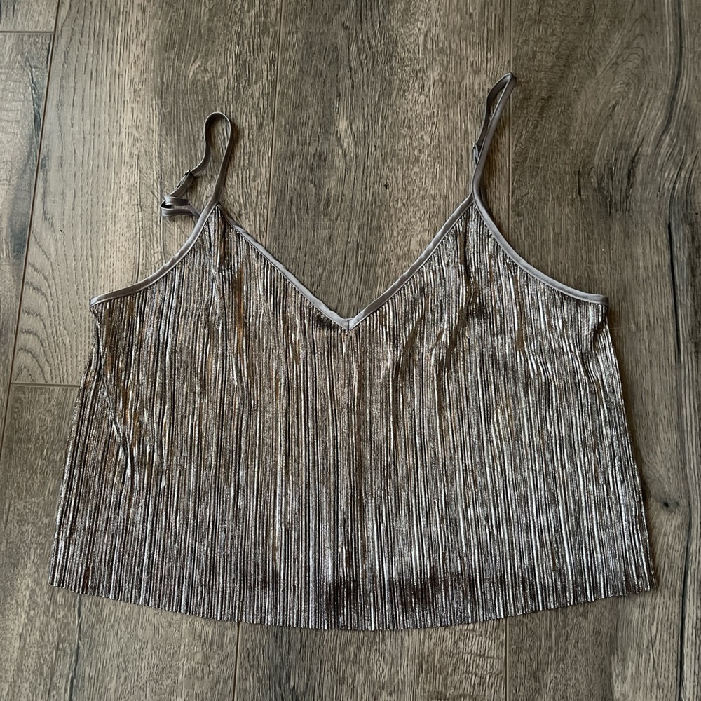 Victoria's Secret Metallic Silver Camisole